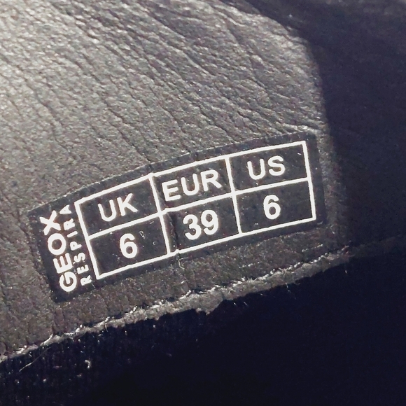 NEW Geox Respira Black Reptile Pattern White Outsole Lace Up Sneakers D198 - Picture 11 of 12